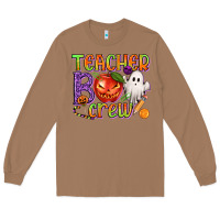 Toasted Coconut Teacher Boo Crew Long Sleeve Tee - texasbilliewilder