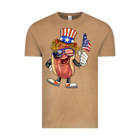 4th Of July Hot Dog Vintage Tee | Teevron