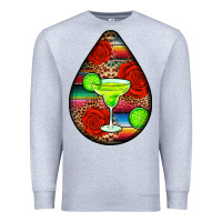 Heather Grey mexican teardrop  4 Premium Sweatshirt - BundleAndBundleShop