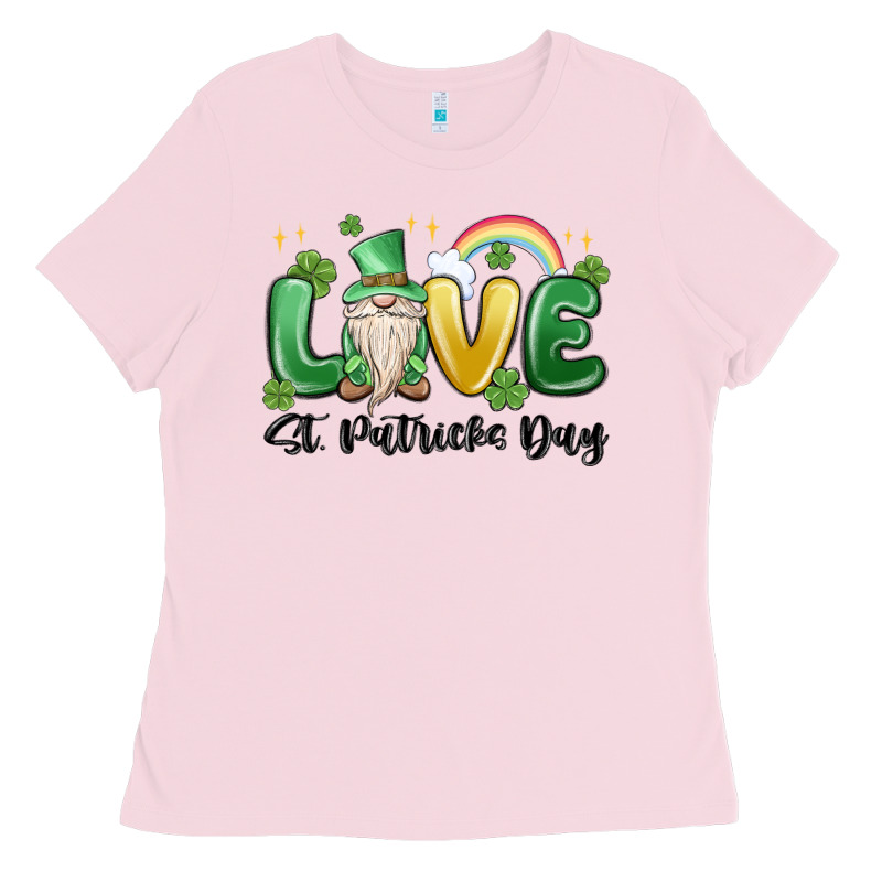 Love St. Patricks Day Gnome Ladies Tee by MaliasSmallBusiness | Teevron