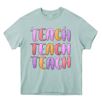 Arona teach teach varsity Heavy Core Tee - MaliasSmallBusiness