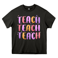 Asphalt teach teach varsity Heavy Core Tee - MaliasSmallBusiness
