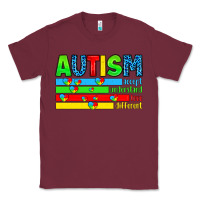 Burgundy autism Classic Tee - Artiststas
