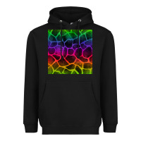 Black colorful giraffe seamless pattern Heavyweight Hoodie - BundleAndBundleShop
