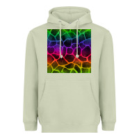 Matcha colorful giraffe seamless pattern Heavyweight Hoodie - BundleAndBundleShop