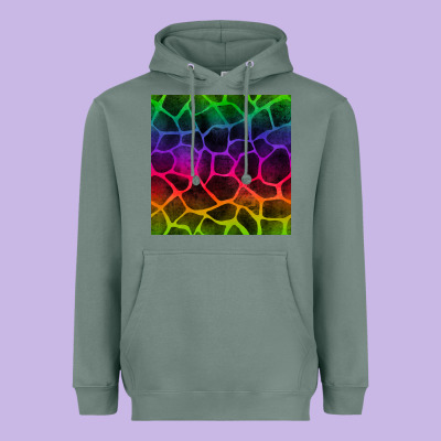 Colorful Giraffe Seamless Pattern Heavyweight Hoodie Designed By Bundleandbundleshop