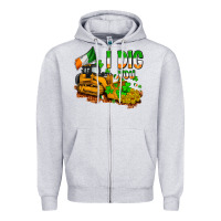Heather Grey I dig you St. Patrick's Zipper Hoodie - OliviaCreatesArt