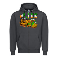 Smoke I dig you St. Patrick's Zipper Hoodie - OliviaCreatesArt