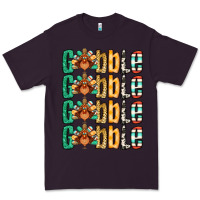 Plum Gobble till you wobble Thanksgiving turkey Premium Tee - NancyCooperArtShop