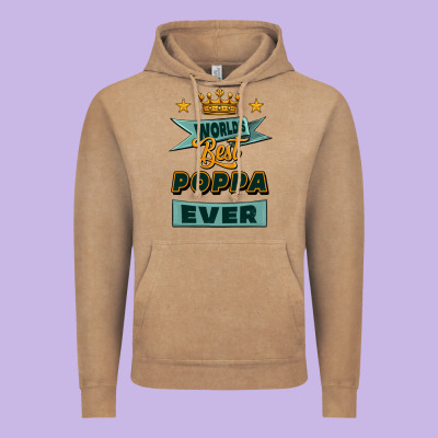 World's Best Poppa Ever Vintage Hoodie Designed By Jasminsmagicworld