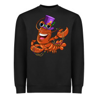 Black mardi gras crawfish Heavyweight Sweatshirt - CowGirlArtShop