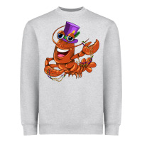 Heather Grey mardi gras crawfish Heavyweight Sweatshirt - CowGirlArtShop