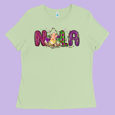 Nola Cake Mardi Gras Ladies Tee Designed By Maliassmallbusiness