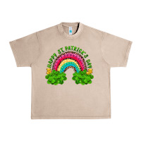 French Oak happy st patricks day rainbow and shamrock Urban Heavy Tee - RanaPortraitStore
