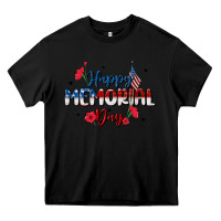 Black happy memorial day Heavy Core Tee - MaliasSmallBusiness