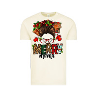 Vintage Arctic Christmas merry mama messy bun Vintage Tee - Jasminsmagicworld