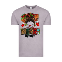 Vintage Zinc Christmas merry mama messy bun Vintage Tee - Jasminsmagicworld