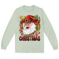 Matcha Cowboy Christas Santa Long Sleeve Tee - NancyCooperArtShop