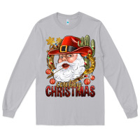 Moon Dust Cowboy Christas Santa Long Sleeve Tee - NancyCooperArtShop