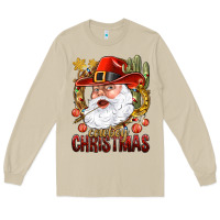 Mushroom Cowboy Christas Santa Long Sleeve Tee - NancyCooperArtShop