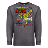 Charcoal Heather ready to crush kindergarten Premium Sweatshirt - BundleAndBundleShop
