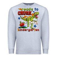 Heather Grey ready to crush kindergarten Premium Sweatshirt - BundleAndBundleShop