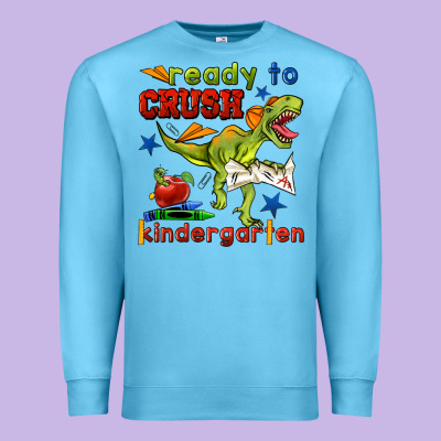 Ready To Crush Kindergarten Premium Sweatshirt Designed By Bundleandbundleshop