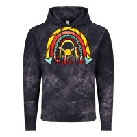 Cloud Black Softball Rainbow Vintage Hoodie - RanaPortraitStore