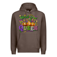 Coffee mardi gras queen Premium Hoodie - FaDigitalArtStudio
