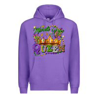 Purple mardi gras queen Premium Hoodie - FaDigitalArtStudio