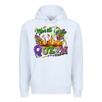 White mardi gras queen Premium Hoodie - FaDigitalArtStudio
