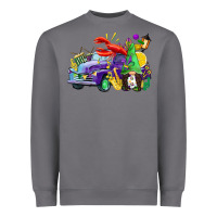 Storm mardi gras gnome on the truck Heavyweight Sweatshirt - CowGirlArtShop