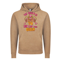 Vintage Coffee the queen is 70 long live the queen Vintage Hoodie - Jasminsmagicworld