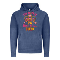 Vintage Denim the queen is 70 long live the queen Vintage Hoodie - Jasminsmagicworld