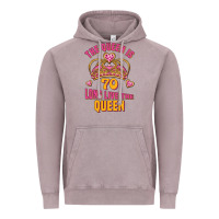 Vintage Zinc the queen is 70 long live the queen Vintage Hoodie - Jasminsmagicworld