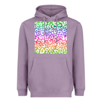 Lavender watercolor rainbow leopard seamless pattern Heavyweight Hoodie - BundleAndBundleShop