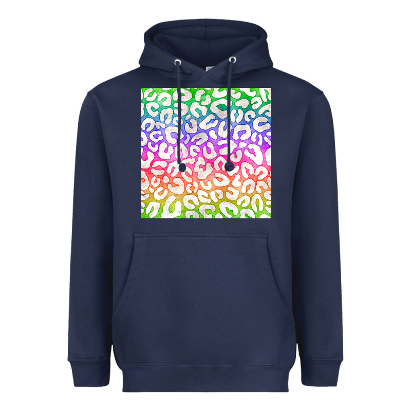 Watercolor Rainbow Leopard Seamless Pattern Heavyweight Hoodie by BundleAndBundleShop | Teevron