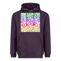 Plum watercolor rainbow leopard seamless pattern Heavyweight Hoodie - BundleAndBundleShop