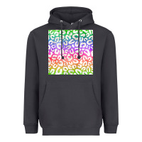 Smoke watercolor rainbow leopard seamless pattern Heavyweight Hoodie - BundleAndBundleShop