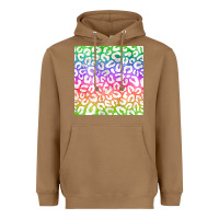 Toasted Coconut watercolor rainbow leopard seamless pattern Heavyweight Hoodie - BundleAndBundleShop