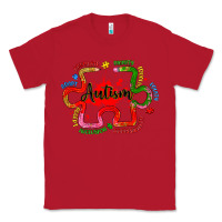 Red autism teacher pencil Classic Tee - Artiststas