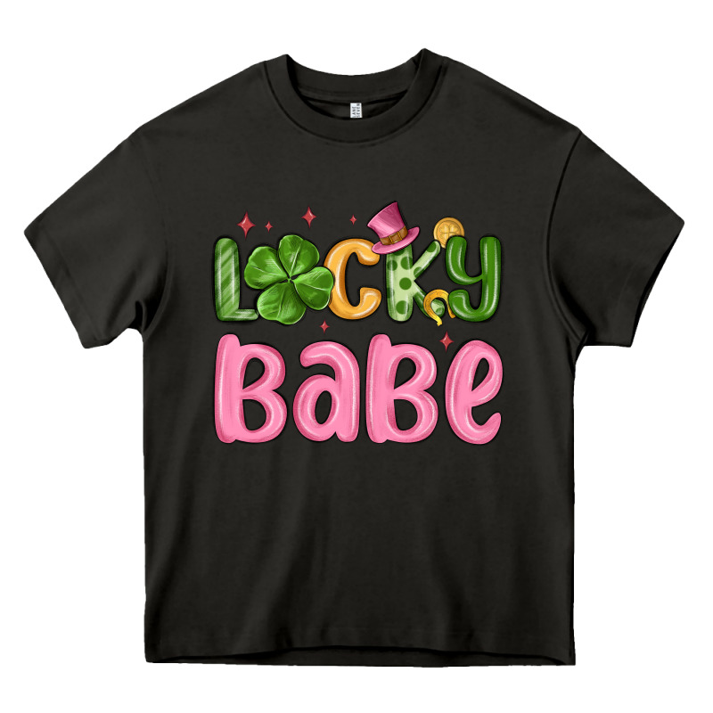 Lucky Babe St Patrick S Day Heavy Core Tee by MaliasSmallBusiness | Teevron
