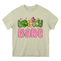 Mossy lucky babe st patrick s day Heavy Core Tee - MaliasSmallBusiness