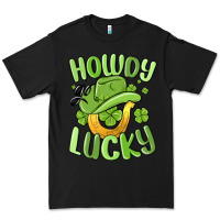 Black howdy go lucky st patrics day Premium Tee - MaliasSmallBusiness
