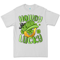 Dove Grey howdy go lucky st patrics day Premium Tee - MaliasSmallBusiness