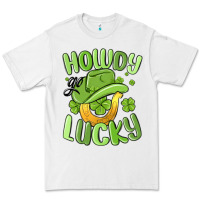 White howdy go lucky st patrics day Premium Tee - MaliasSmallBusiness