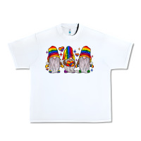White pride gnome Urban Heavy Tee - JahusDesignShop