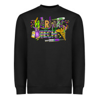 Black mardi gras pharmacy tech Heavyweight Sweatshirt - CowGirlArtShop