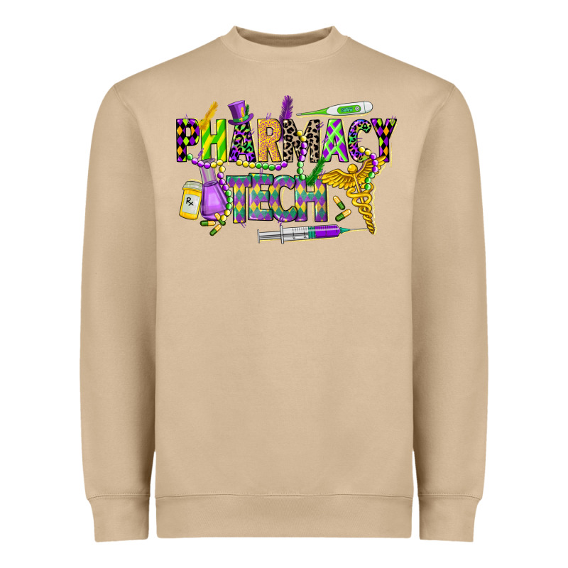 Mardi Gras Pharmacy Tech Heavyweight Sweatshirt by CowGirlArtShop | Teevron