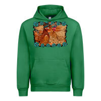 Emerald chicken western Urban Hoodie - RacoonDesign